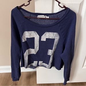 Cropped “23” sweatshirt